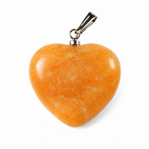 Anhänger Herz Aventurin orange
