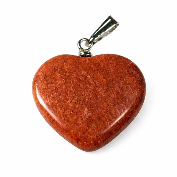 Anhänger Herz Feuerachat